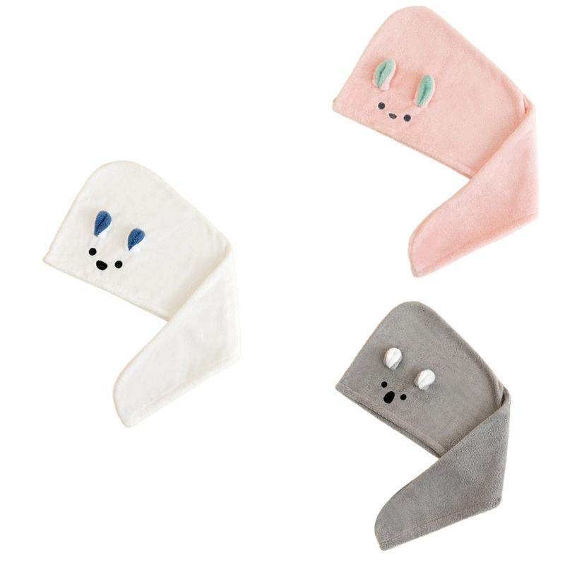 1PC Microfibre Hair Towels, Hair Towel, Turban Towel with Button, Hair Turban Kids Super Absorbent Towels for Women