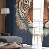 Tiger Headed Animal Sheer Curtains For Living Room Bedroom Tulle Curtain For Kitchen Voile Curtain Blind Panels