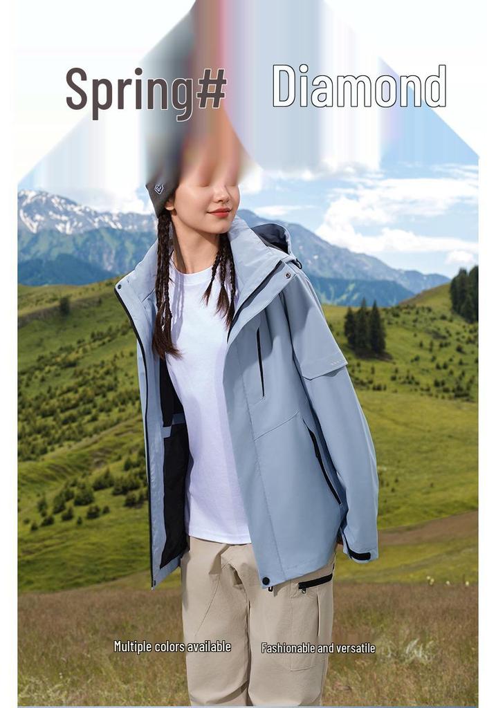 Women's Spring & Autumn Outdoor Windproof Waterproof Jacket 