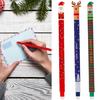 Erasable Pen Set Christmas Theme Pen Santa Reindeer Elf Design Smooth Writing Pens Stationery Supplies for Students Teachers