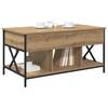 Artisan Oak Coffee Table 100 X 55 X 48.5 Cm Particleboard