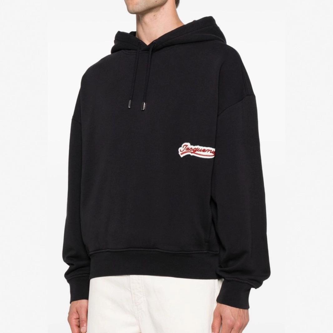 Худи Jacquemus унисекс свободного кроя, модное, к 25-летию, ранний осенний S чёрный