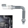 Kitchen Sink Drain Pipe With Anti Odor Side Outlet Interchangeable Waste Water Pipe for Kitchen Sink, Washing Machine