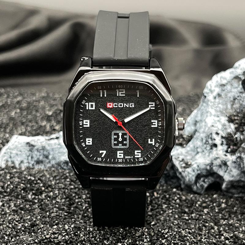 Мужские часы JYL в стиле Ins, квадратные, модные, с силиконовым ремешком black black face бонди синий