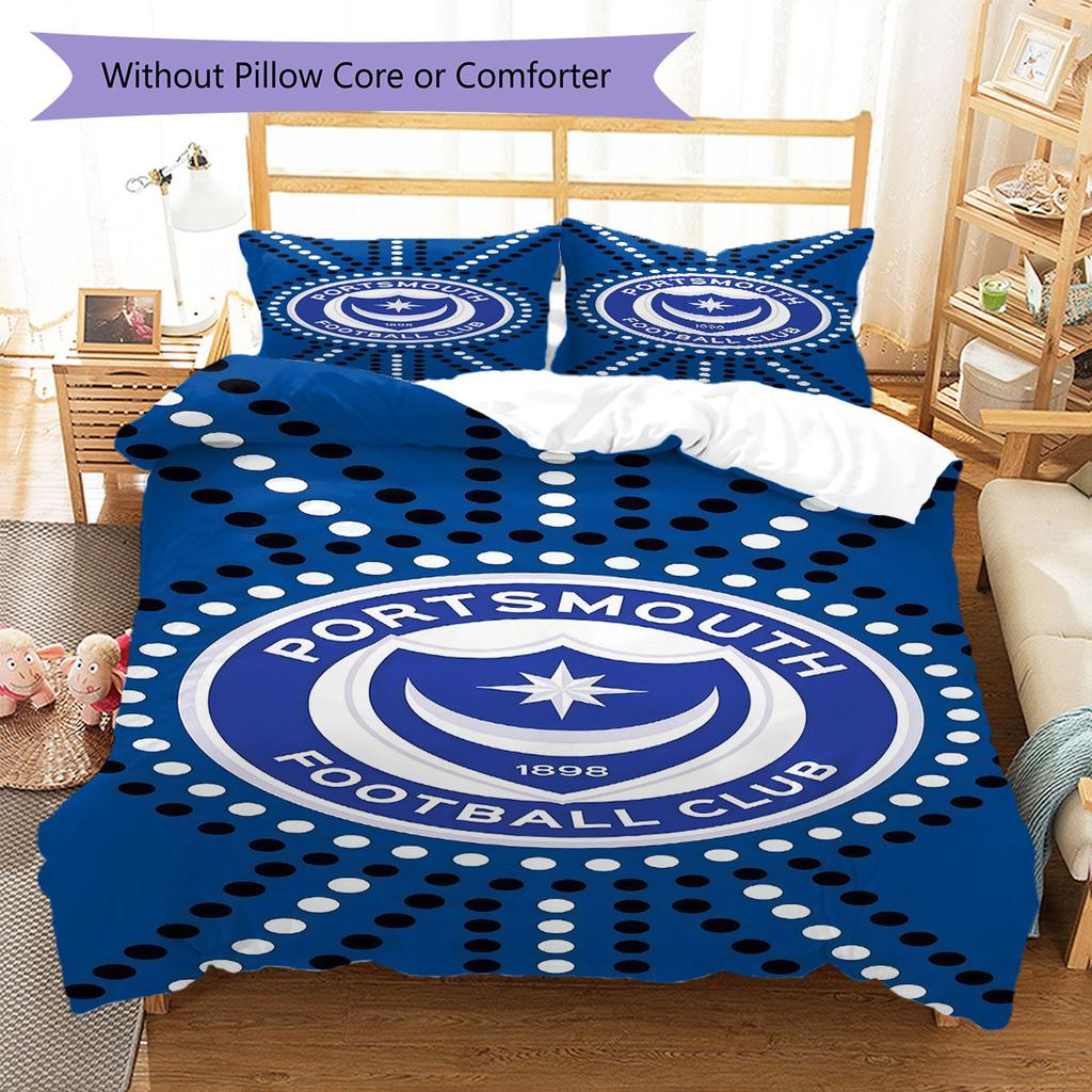 PFC logo Bedding Quilt Set Quilt Cover Pillowcase Home Decoration Birthday Gift (1 * duvet cover + 2 * pillowcase, without core)