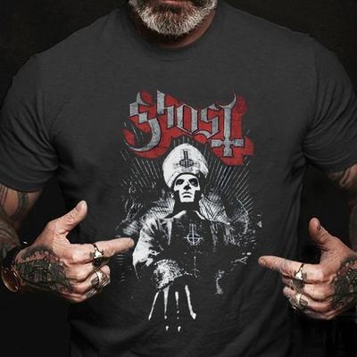 Maglietta Retro Ghost Papa Emeritus, Magliette Ghost Heavy Metal Rock Band