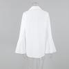 French Style Cotton Flared Sleeve Shirt For Spring Summer Commute
