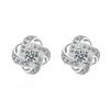 Cercei Tip Stea Cu Zircon S925 Silver White Gold 10 Mm - Sparkling Star Earrings with Zircon for Women