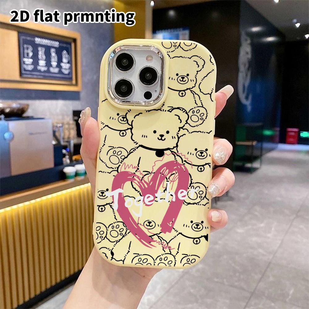 Phone Case: 2D flat design suitable for iPhone 18 17 16 15 14 13 Pro protective case, couple style, simple and cool, Christmas and Halloween gift