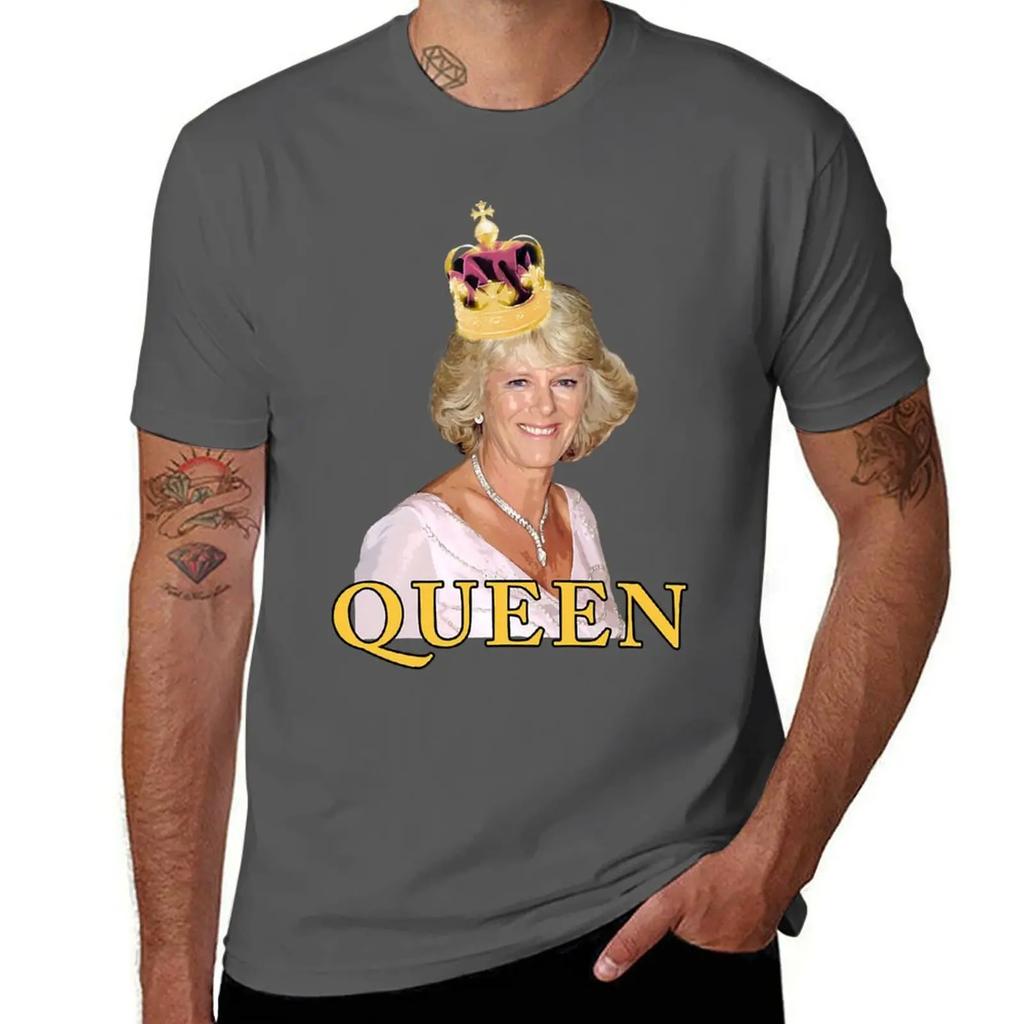 HRH Camilla Parker Bowles Duchess of Cornwall T-Shirt cute tops vintage graphic tee kawaii clothes quick-drying mens clothing