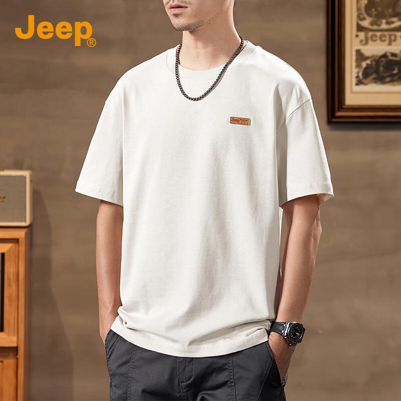 JEEP Men s 260G Heavyweight Cotton Short Sleeve T-Shirt XL