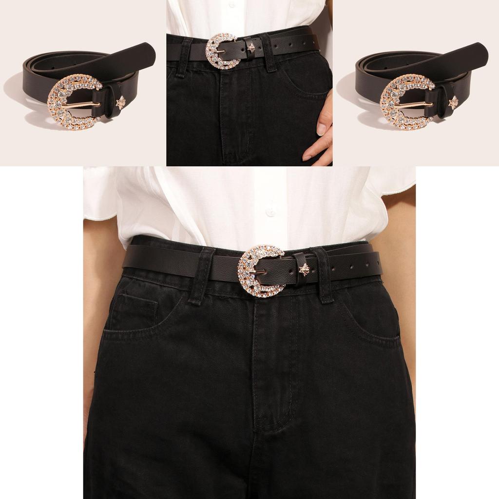 Honeybee Embellished Faux Leather Belt With Alloy Buckle For Womens Casual Wear