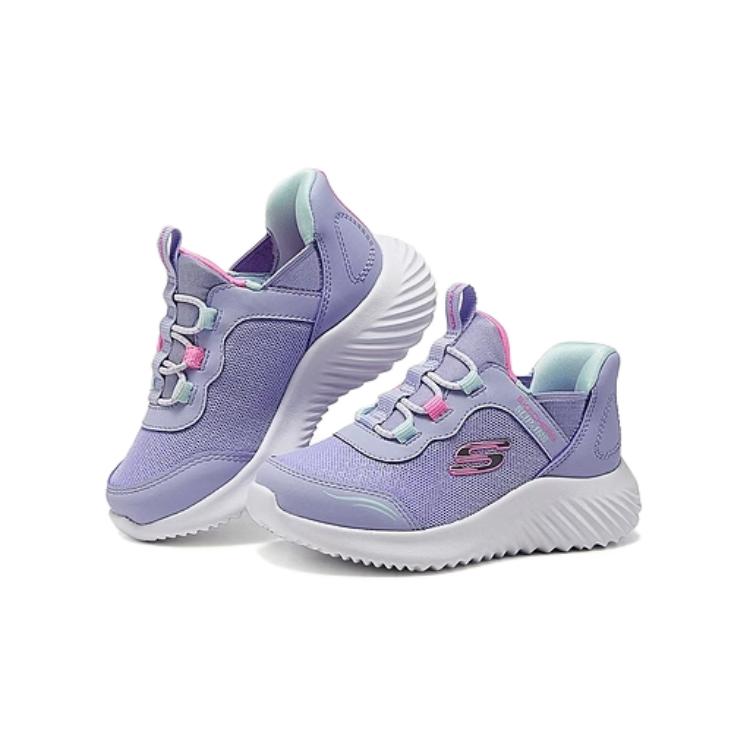 Skechers Girls Comfortable Lightweight Non-Slip Durable Low-Top Walking Shoes Baby sneaker Purple 303585N-LAV