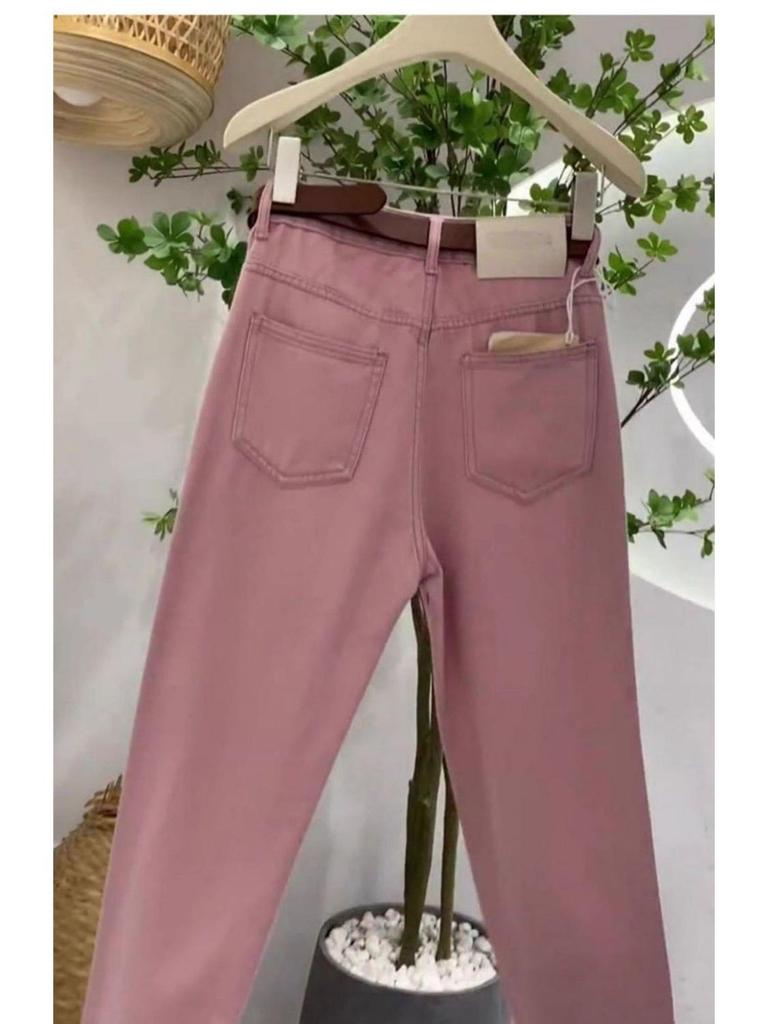 Dopaminjente Høyt liv Slim fit Lakeblå Jeans