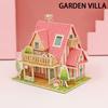 3D Paper Puzzle Montessori Miniature Houses Funny Carton Construction Models For Kids Handmade Educational Toys