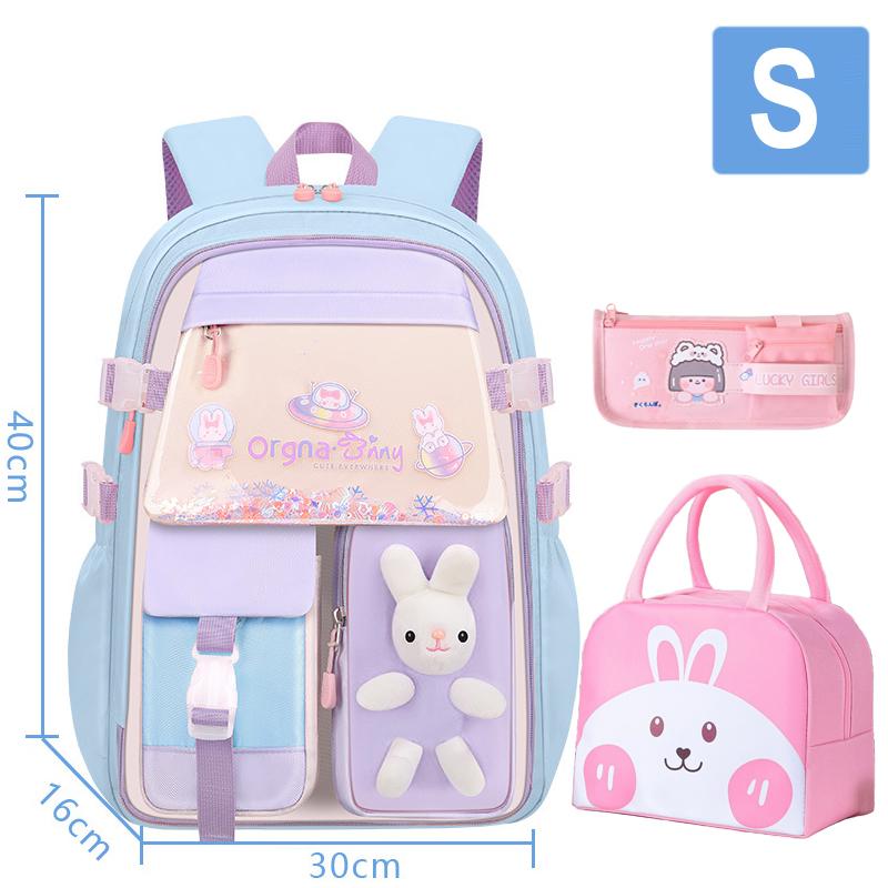 New School Bag Primary Back Pack For Girls Children Backpack Large Capacity Bookbag Waterproof Bags Multiple Pockets Schoolbags