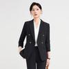 Thero Man Women's Striped Business Suit Set