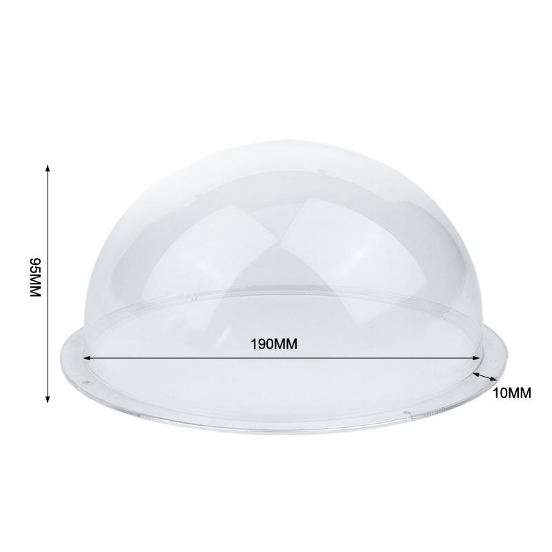 High Clarity Clear Security Camera Dome Cover Acrylic Hemisphere Replacement for Factory Outdoor Surveillance Use