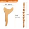 3pcs Maderoterapia Kit Complete Massager Mader Therapy Body Therapy Complete Professional Wood Massage Tools For Body Contour