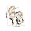 Crystal Studded Equestrian Pin White Horse Brooch Multipurpose Fashion Accent Suitable For Casual And Special Occasions