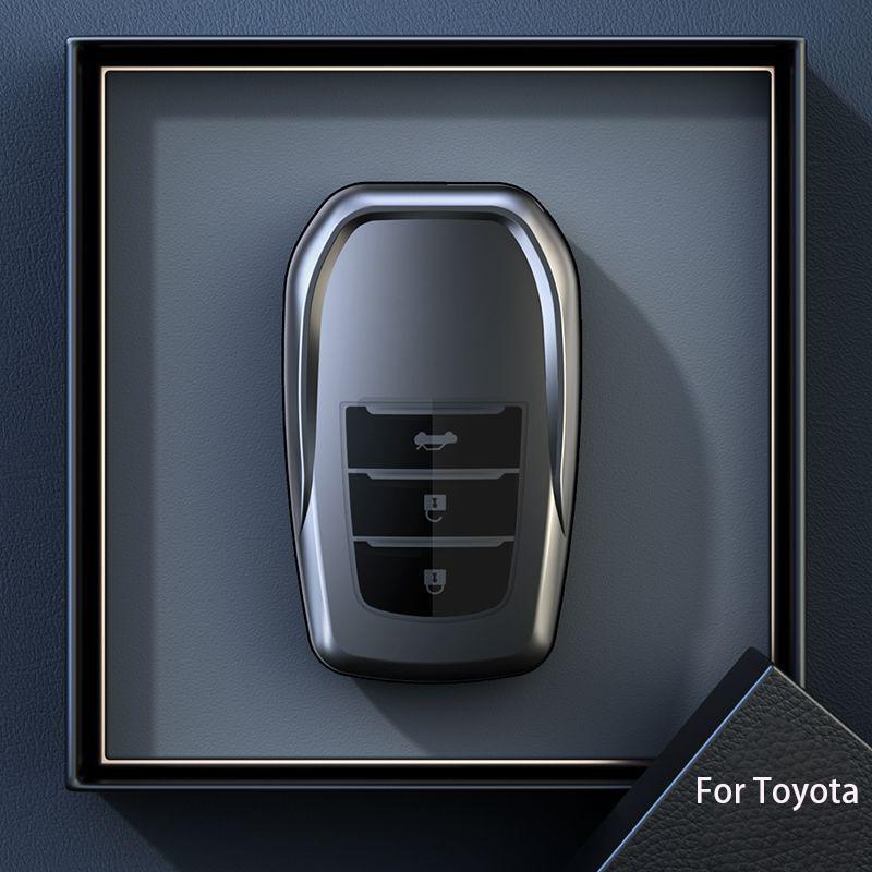 

3 Button For Toyota Chr Hilux Fortuner Land Cruiser 200 Camry Corolla Crown Rav4 Highland Smart Remote Car Key Case Cover Fob