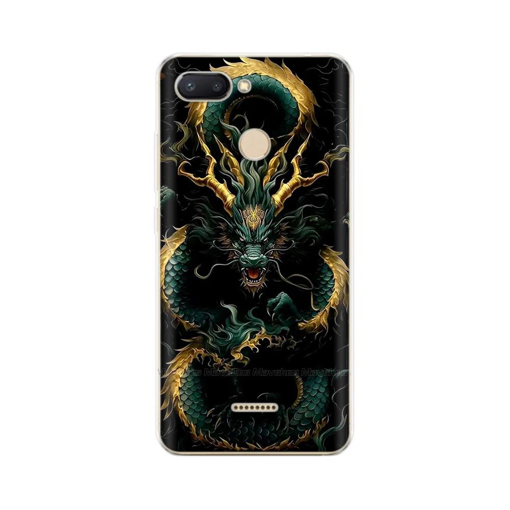 For Redmi 6 Phone Cover Transparent Silicone TPU Protective Cats Flower Print Covers Case For Xiaomi Redmi 6 6A Redmi6 Funda