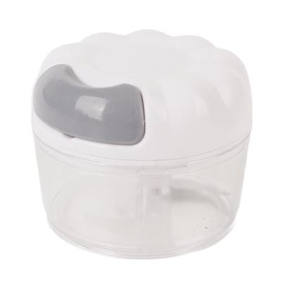 Garlic Chopper Manual Mini Safe Multipurpose Transparent Garlic Mincer with Drawstring for Kitchen