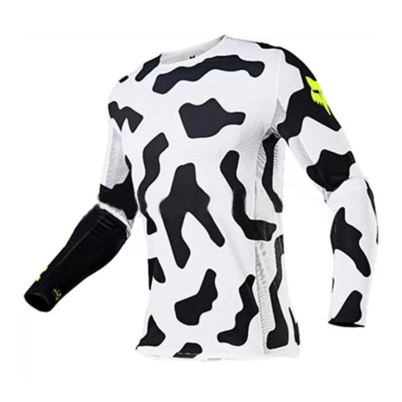 Mens Quick-Dry Breathable Long Sleeve Cycling Jersey Mountain Bike Trail Riding Outdoor Sports