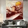 Bleach Wall Tapestry Aesthetic Wall Hanging Printed Fabric Blanket Decorative Tapestries for Bedroom Living Room Home Decor
