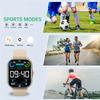 New Fashion Smart Watch 1.85-inch Display Bluetooth Calling Music Playback Fitness Timer Sports Smartwatch