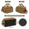 Small Tool Bag for Men with Nonslip Base and Thick Padding Ideal for Craftsmen Electricians Carpenters Khaki