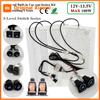 Universal Max 100W Built-in Car Seat Heater Kit Fit 2 Seats with 12V Carbon Fiber Heating Pads 3 Levels Control Switch System