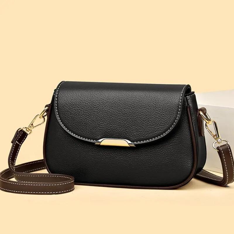 Fashionable PU Leather Women's Shoulder Bag, Simple Casual Crossbody Bag, Fashionable Retro Daily Bag Suitable for Daily Use and Shopping