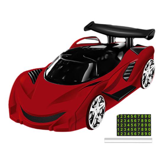 Racing Car Air Freshener Phone Holder Parking Number Long Lasting Fragrance Auto Aromatherapy Diffuser Ornament Car Interior Accessories Birthday Gift