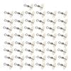 50Pcs Luminous 3 Way Gourd 8‑shape Swivel Hook Line Splitter Balancing Fishing Accessory