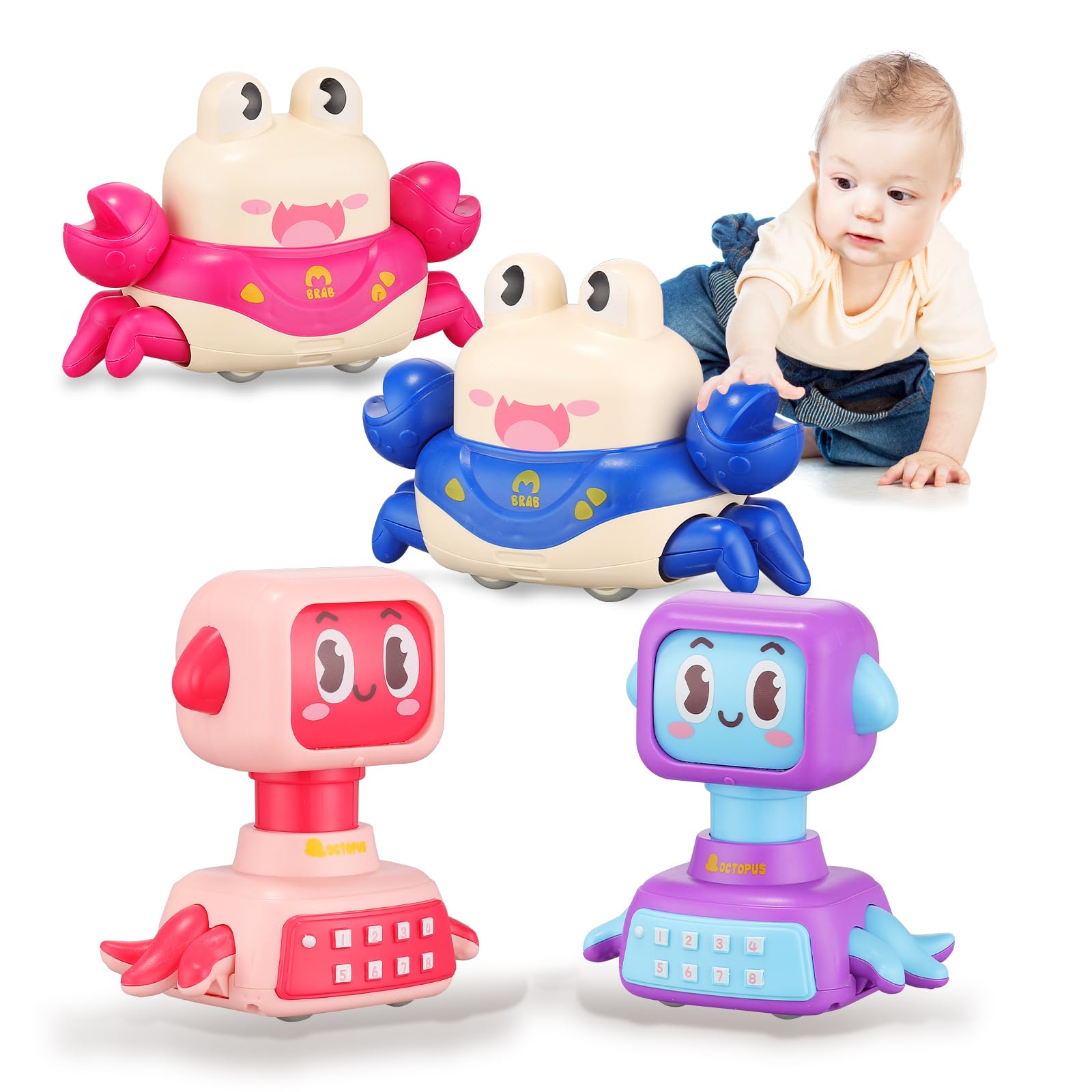 

CARLORBO Car Mini Boys 1st Year Birthday Push Car Обучающий набор из 4 игрушек для детей от 1 года, Машина, - Девочки, Подарок, Игрушка, Игрушка, 1-5