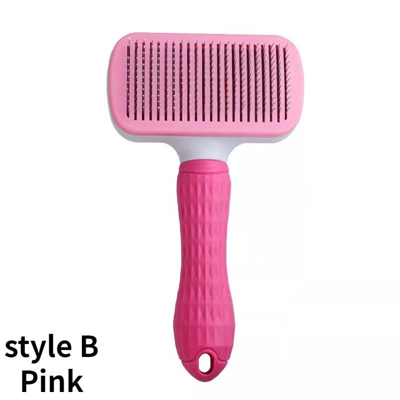 2 Pcs/1 PC Dog Hair Remover Brush Cat Dog Hair Grooming and Care Comb for Long Hair Dog Pet Removes Hairs Cleaning Bath Brush Pet Supplies Accessories