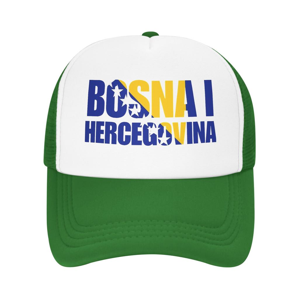 Bosnia and Herzegovina Flag Mesh Baseball Cap Unisex Women Fashion Sun Hats Hat Adjustable Summer Trucker Hat