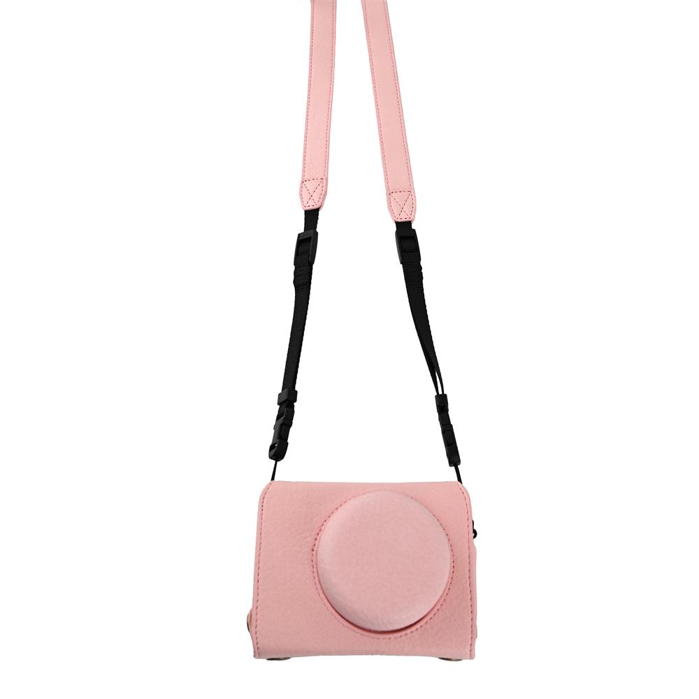 PU-Lederhülle für Fujifilm X-half Fuji Xhalf Kamera Aufbewahrungstasche Schutzhülle mit Riemen