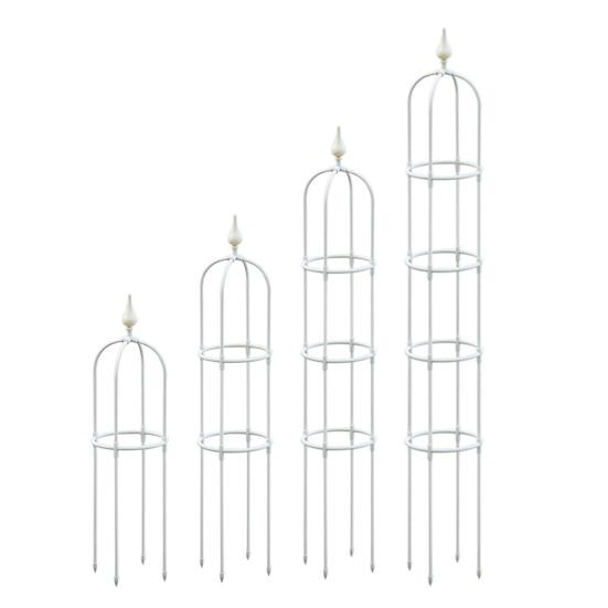 Plant Obelisk Trellis Climbing Plants Garden Tower Trellis Outdoor Rose Bush Support Rustproof Metal Trellis for Potted Plant Clematis Vine Jasmine