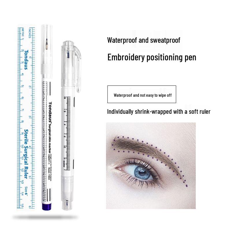 Smudge-Proof Waterproof Microblading & Tattoo Marker Pen for Eyebrows and Lips