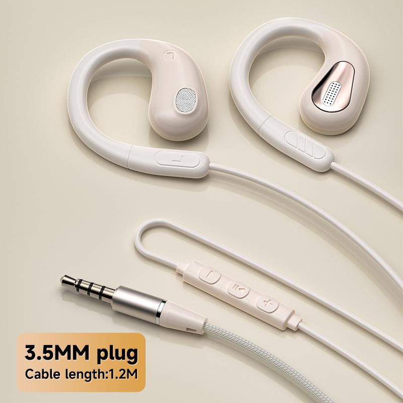 

3.5mm Not-in Ear Headphones TP-C Wired Open Ear Sports Gaming Headset Hifi Sound Music Earphone with ENC MIC for Clear Calls