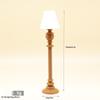 Classic Miniature Floor Lamp Vintage Dollhouse Accessory 1:12 Scale Mini Standing Lamp for DIY Tiny House Desktop Ornament