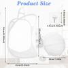 Ouligay 2Pcs Hanging Laundry Hamper Bag, Mesh Hanging Laundry Basket, Foldable Space-Saving Laundry Organizer, Grey & White, Polyester, Portable,