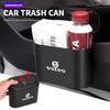 1Pcs Portable Car Bin Hanging Auto Trash Can ABS Storage Box For XC90 V90 V60 XC60 V40 S80 S60 S90 C40 XC40 V70 XC70 C30 C