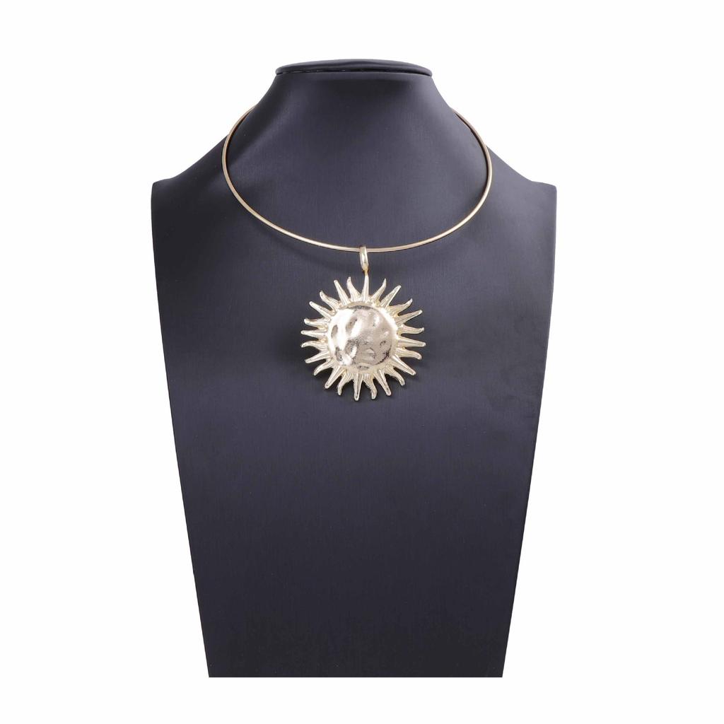 Simple Fashion Alloy Exaggerated Sunflower Pendant Collar Casual Versatile Daily Women's Models