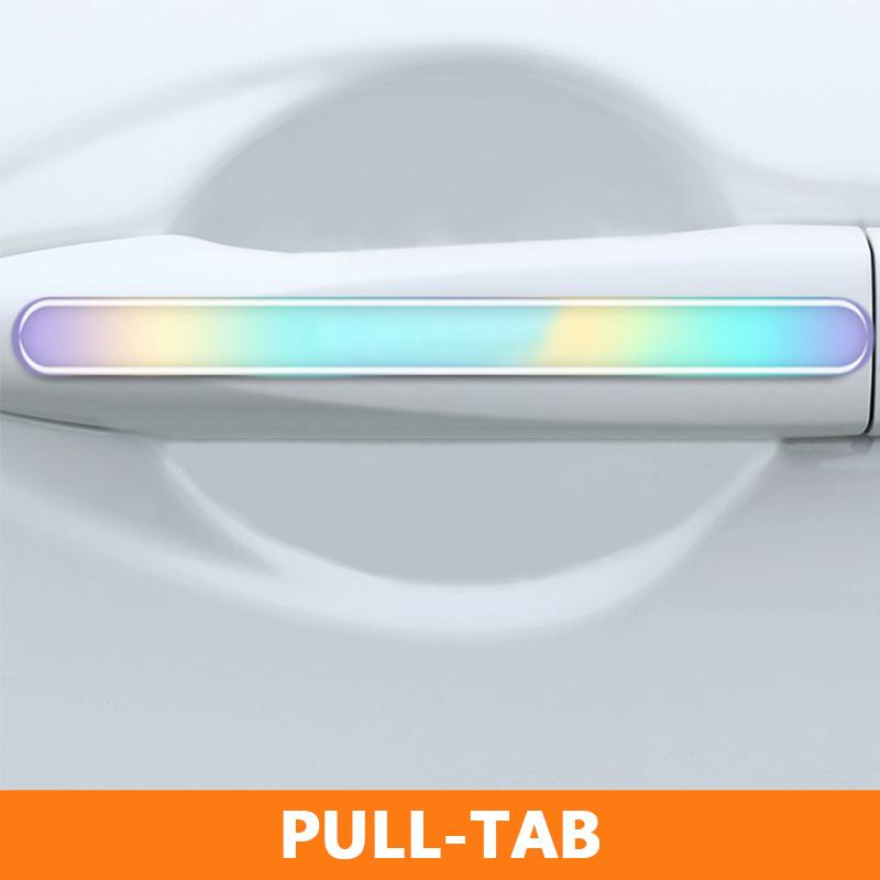 SEAMETAL Car Door Bowl Anti-scratch Sticker Colorful Door Bowl Handle Protection Sticker Car Accessories