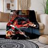 "Elvis Presley: King of Rock 'n' Roll Guitar Art Print"Blanket Flannel Throw Blanket for Sofa, Bed, Travel, Camping, Office, Couch, Chair, A