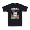 Technically Alcoh0l Is A Solution Funny Cat Kitten Drinking Lovers Men's T-Shirt