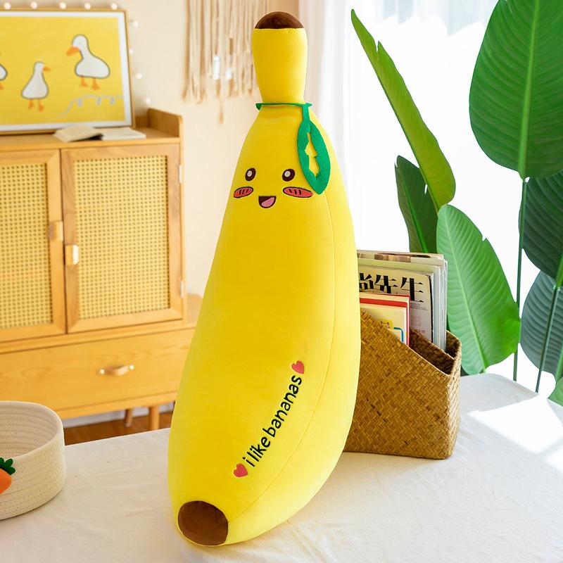

50Cm Fruit Soft Plushies Pillow Large Realistic Banana Pillow With Stretch Cotton Plush Year Valentine S Day Gift as the picture